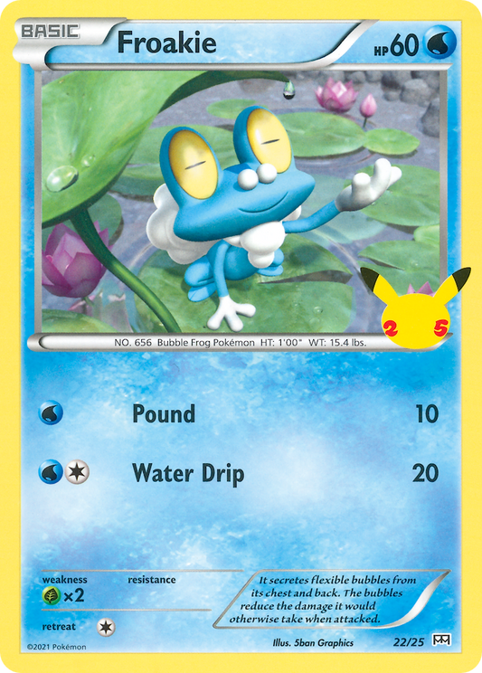 Froakie 022 McDonald's 25th Anniversary Promos Promo