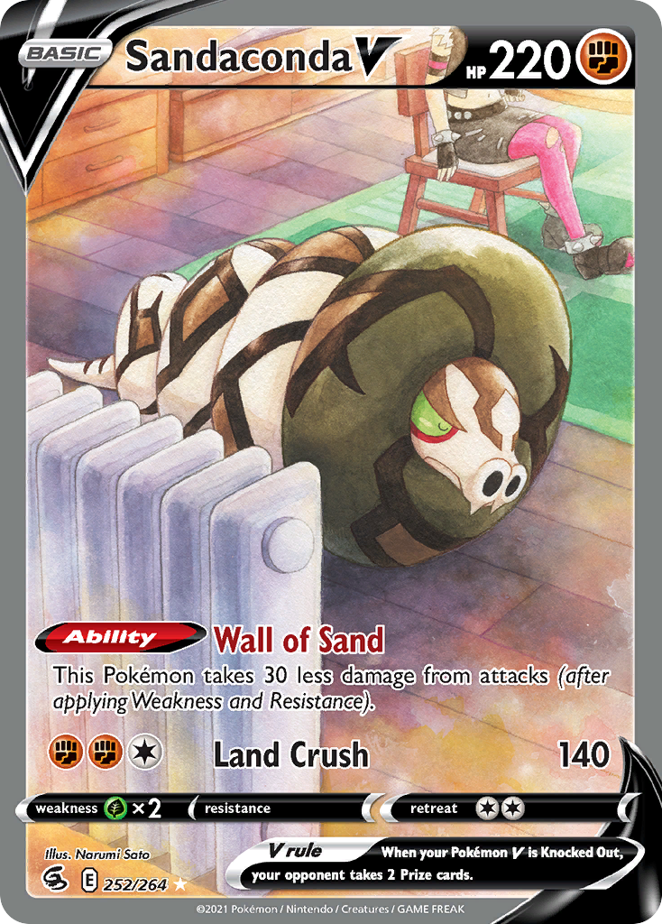 Sandaconda V 252 SWSH08: Fusion Strike Ultra Rare