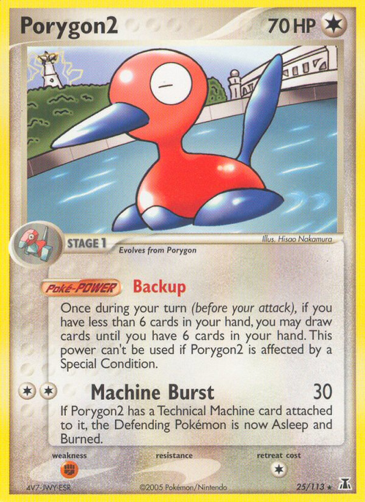 Porygon2 25 EX Delta Species Rare Near Mint