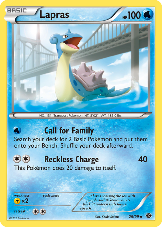 Lapras 25 Next Destinies Rare Lightly Played