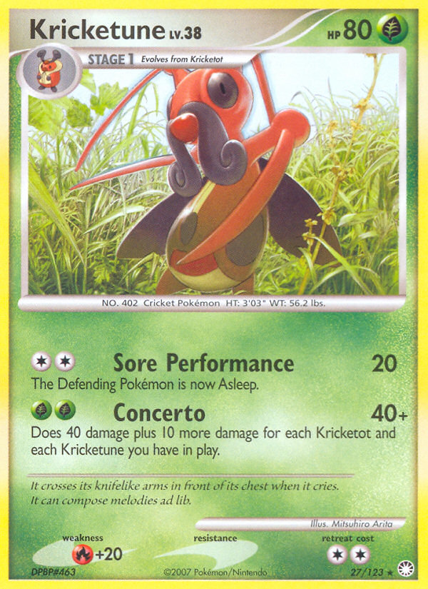 Kricketune 27 Mysterious Treasures Rare Lightly Played