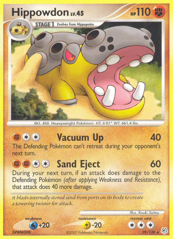 Hippowdon 29 Diamond and Pearl Rare