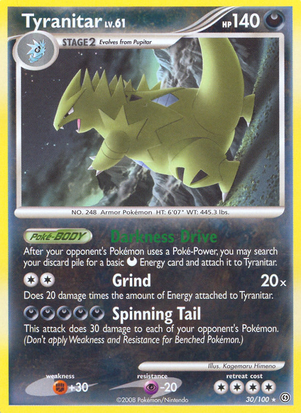 Tyranitar 30 Stormfront Rare Lightly Played