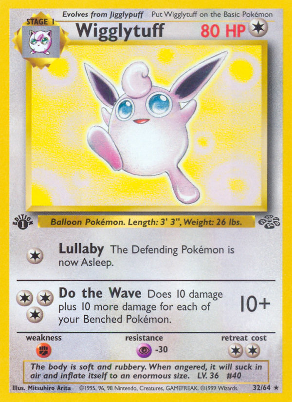 Wigglytuff 32 Jungle Rare Lightly Played