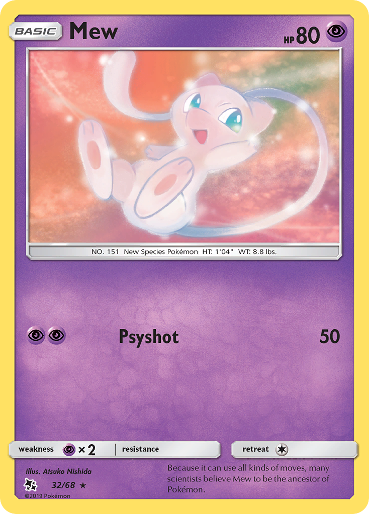 Mew 32 Hidden Fates Rare