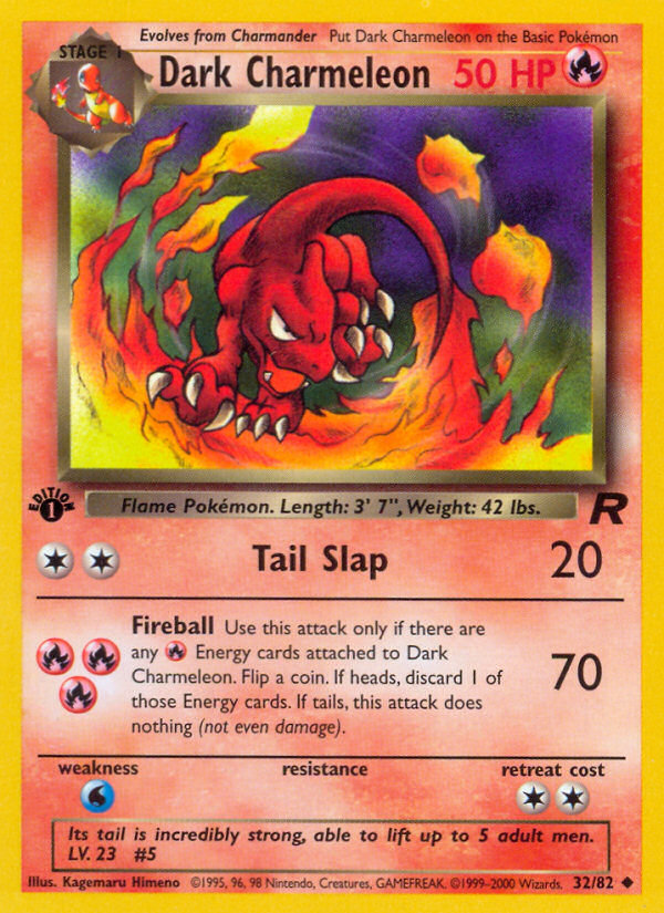 Dark Charmeleon 32 Team Rocket Uncommon Lightly Played