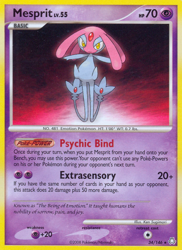 Mesprit 34 Legends Awakened Rare Lightly Played