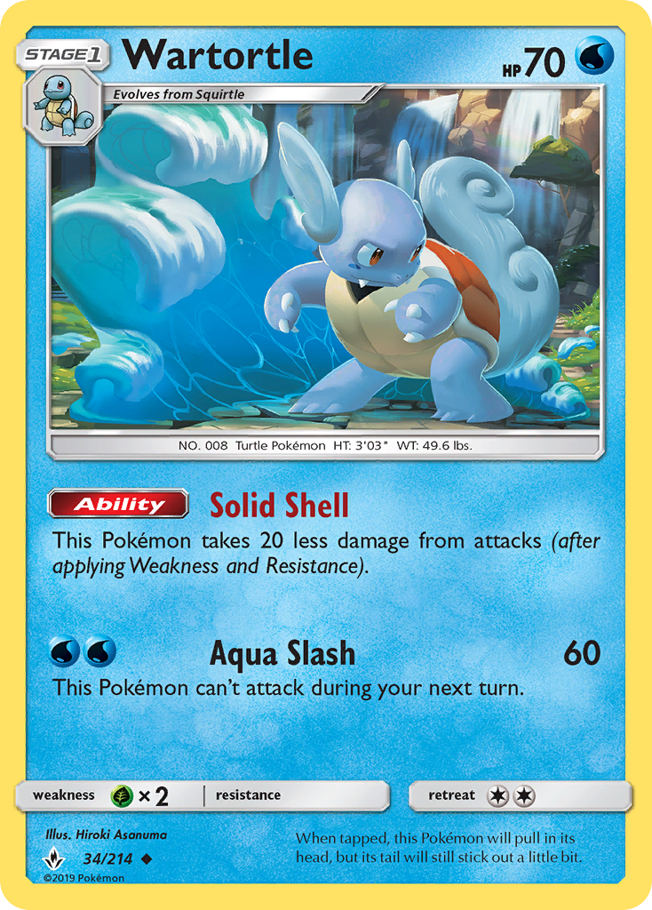 Wartortle 34 SM - Unbroken Bonds Uncommon
