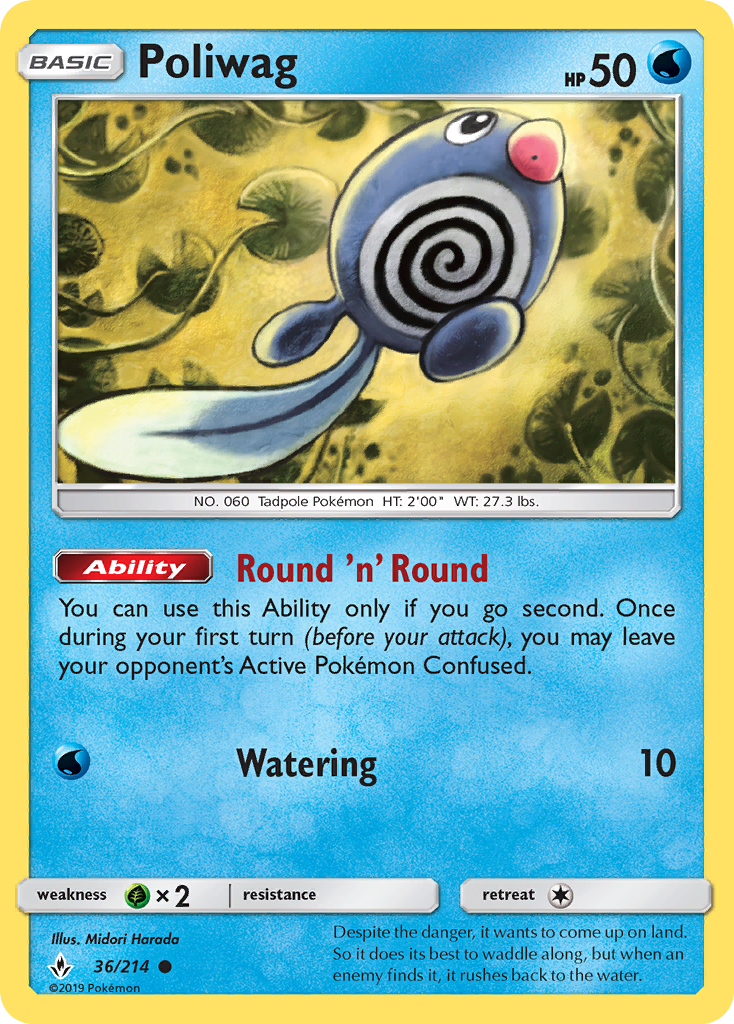 Poliwag 36 SM - Unbroken Bonds Common