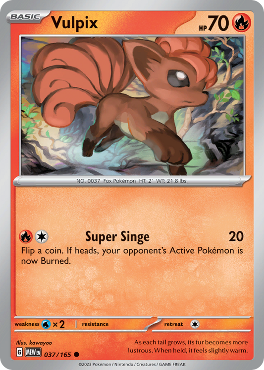 Vulpix 037 SV: Scarlet & Violet 151 Common