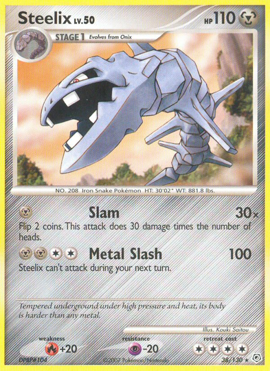 Steelix 38 Diamond and Pearl Rare Lightly Played