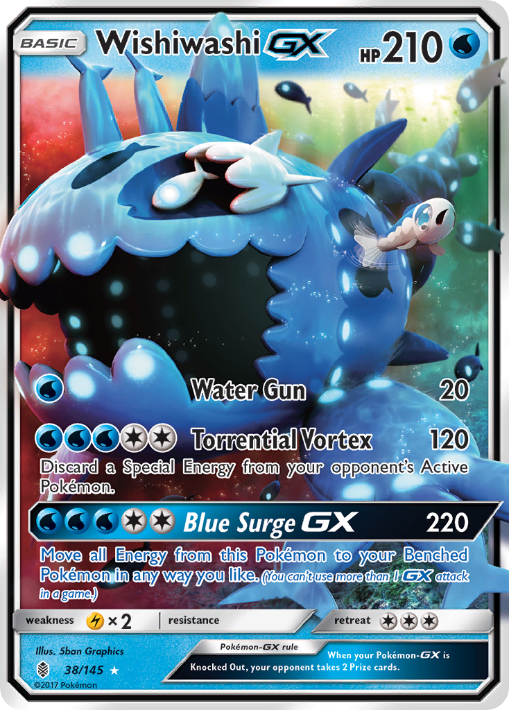 Wishiwashi GX 38 SM - Guardians Rising Ultra Rare