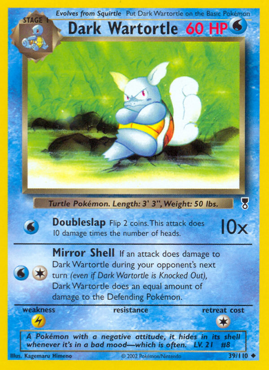 Dark Wartortle 039 Legendary Collection Uncommon Near Mint