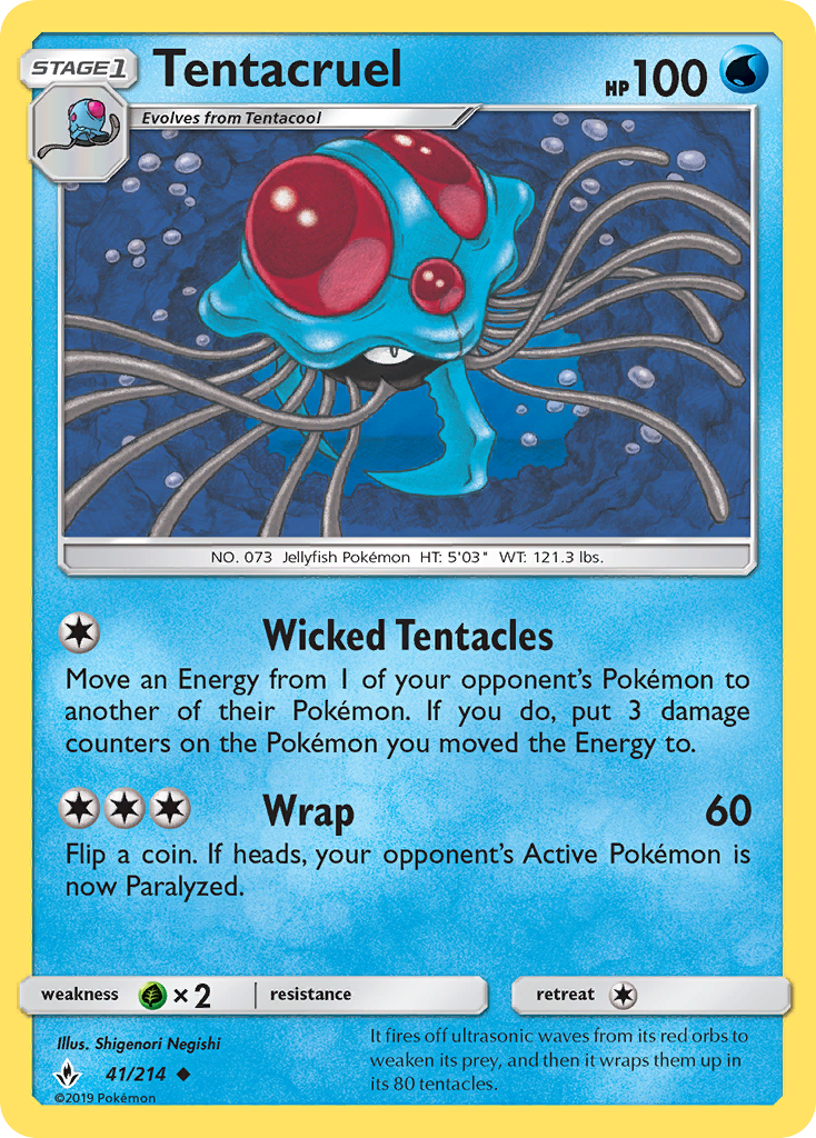 Tentacruel 41 SM - Unbroken Bonds Uncommon
