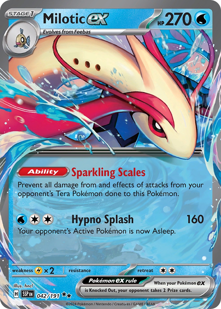 Milotic ex 042 SV08: Surging Sparks Double Rare