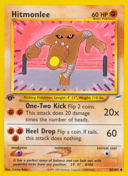 Hitmonlee 042 Neo Destiny Uncommon Near Mint