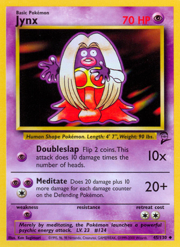 Jynx 045 Base Set 2 Uncommon Near Mint