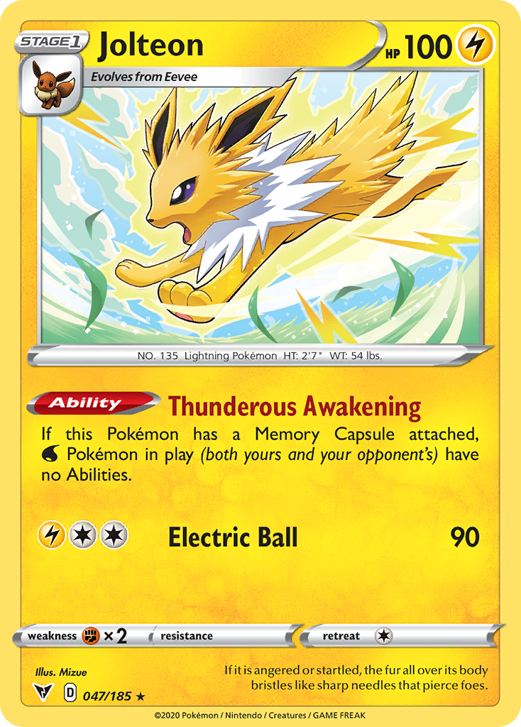 Jolteon 047 SWSH04: Vivid Voltage Rare