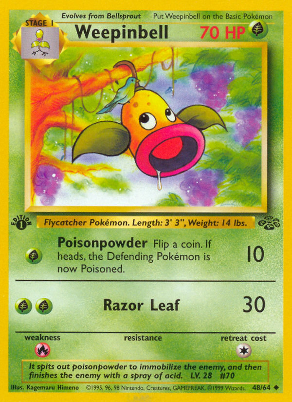 Weepinbell 48 Jungle Uncommon Near Mint