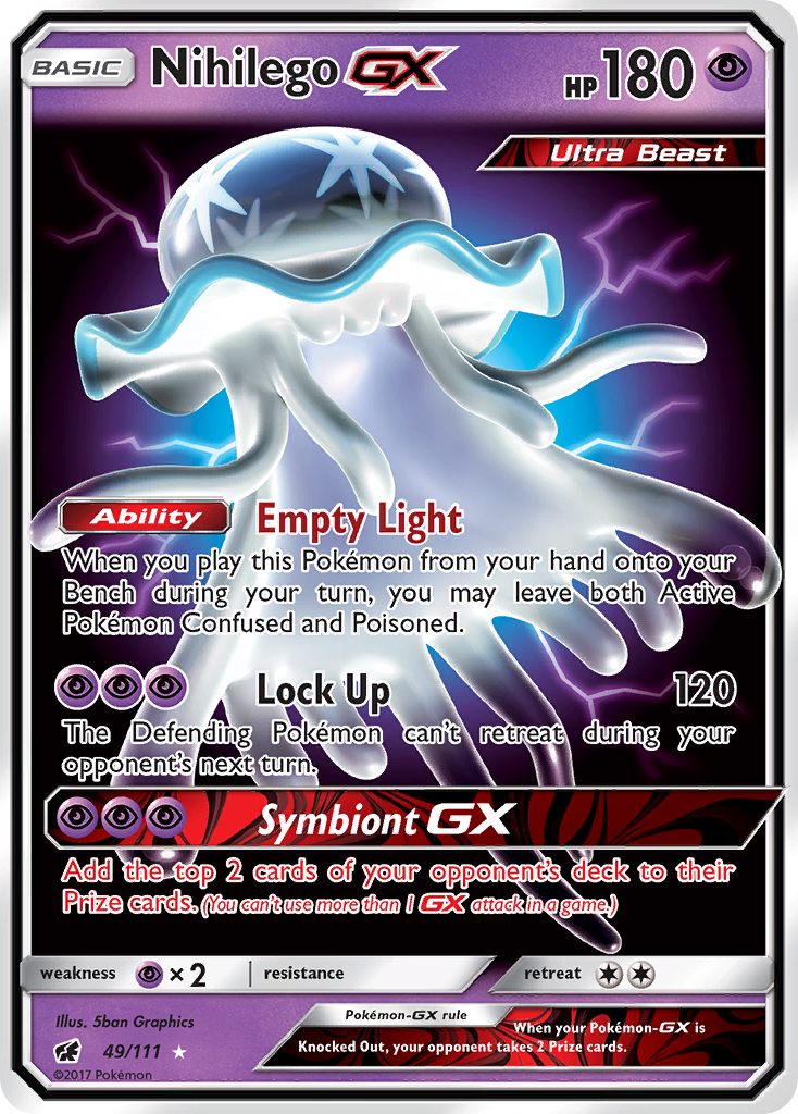Nihilego GX 49 SM - Crimson Invasion Ultra Rare