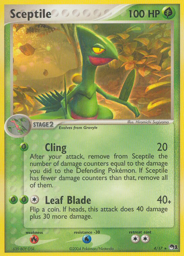 Sceptile 004 POP Series 1 Rare Lightly Played