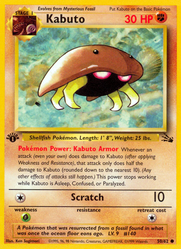 Kabuto 50 Fossil Common Lightly Played