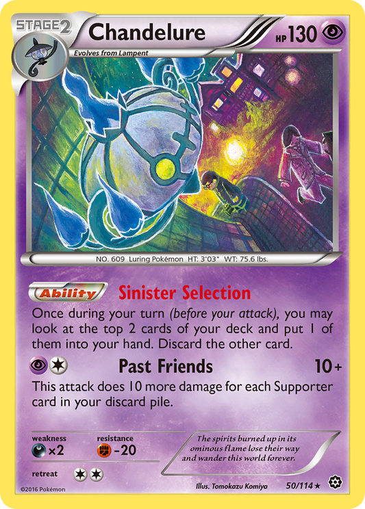 Chandelure 50 XY - Steam Siege Holo Rare