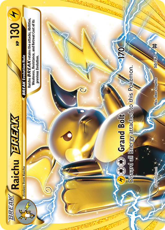 Raichu BREAK 50 XY - BREAKthrough Rare Break