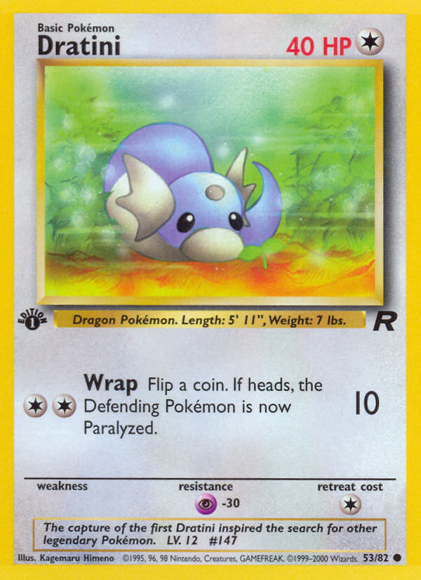 Dratini 53 Team Rocket Common Near Mint