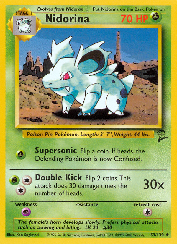 Nidorina 053 Base Set 2 Uncommon