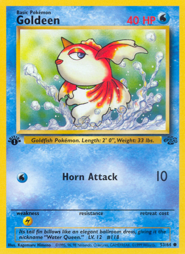 Goldeen 53 Jungle Common Lightly Played