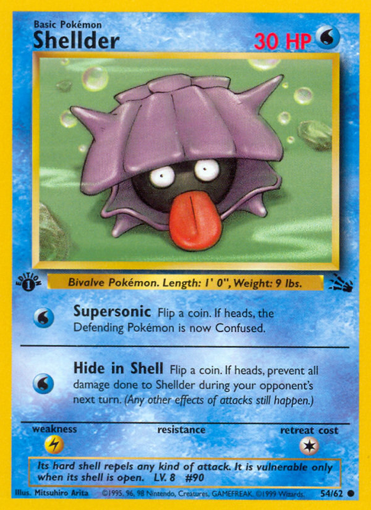 Shellder 54 Fossil Common Near Mint