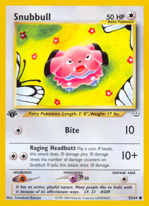 Snubbull 55 Neo Revelation Common Near Mint