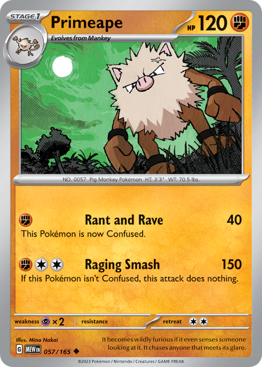 Primeape 057 SV: Scarlet & Violet 151 Uncommon
