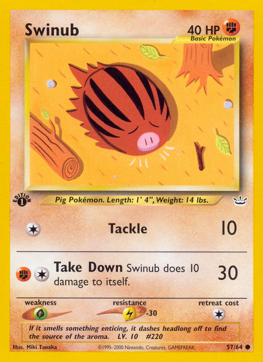 Swinub 57 Neo Revelation Common Near Mint