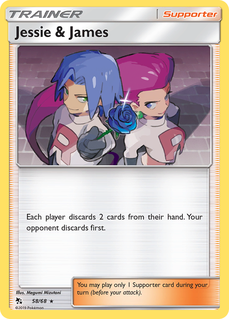 Jessie & James 58 Hidden Fates Holo Rare Lightly Played