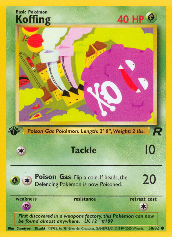Koffing 58 Team Rocket Common