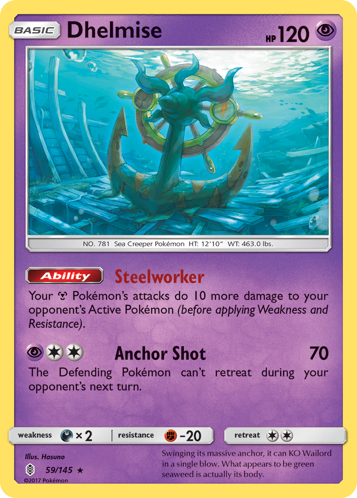 Dhelmise 59 SM - Guardians Rising Holo Rare