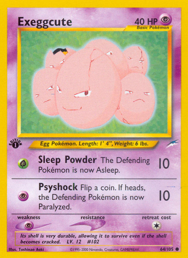 Exeggcute 064 Neo Destiny Common Lightly Played