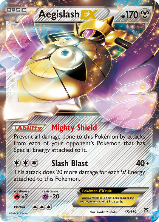 Aegislash EX 65 XY: Phantom Forces Ultra Rare Near Mint
