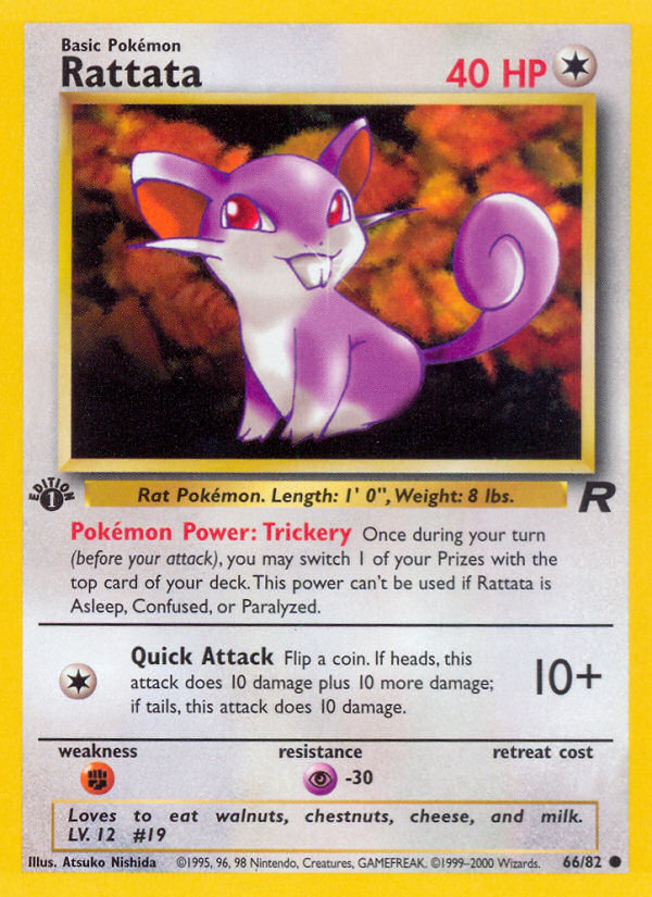 Rattata 66 Team Rocket Common Near Mint