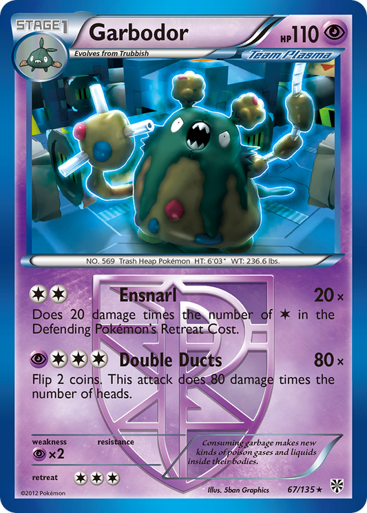 Garbodor 67 Plasma Storm Rare Lightly Played