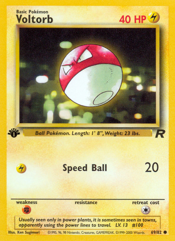 Voltorb 69 Team Rocket Common