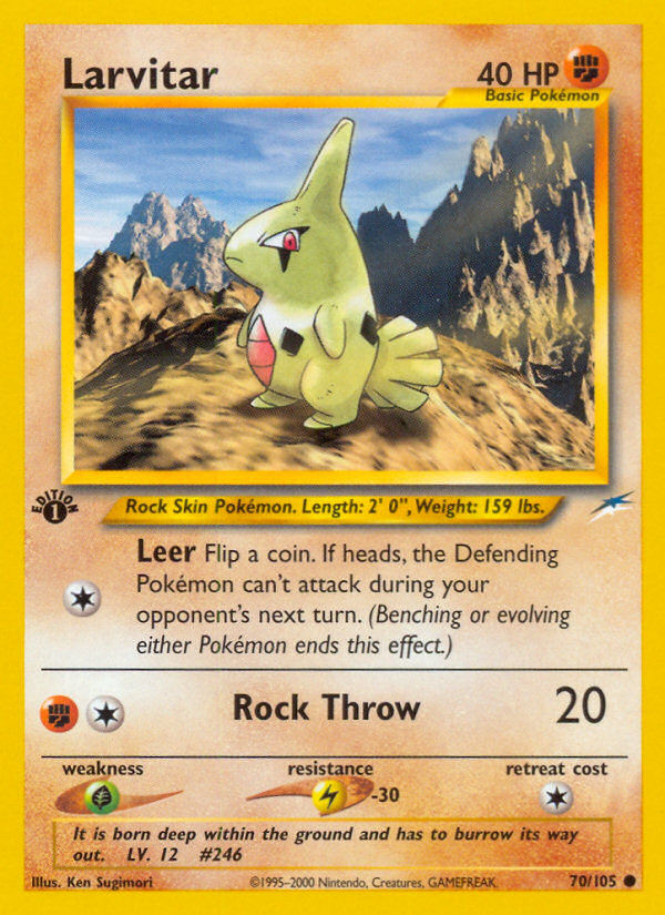Larvitar 070 Neo Destiny Common