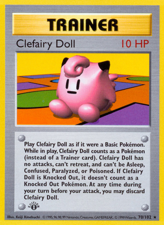 Clefairy Doll 070 Base Set Rare Lightly Played