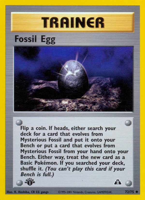 Fossil Egg 72 Neo Discovery Uncommon