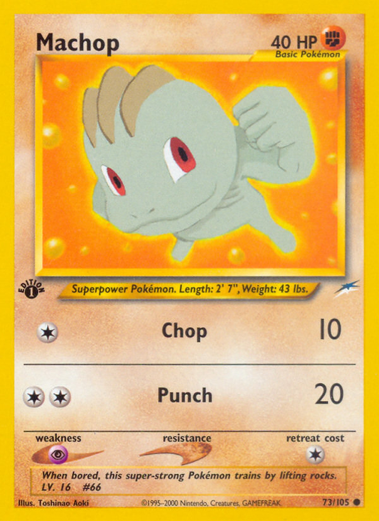 Machop 073 Neo Destiny Common Near Mint
