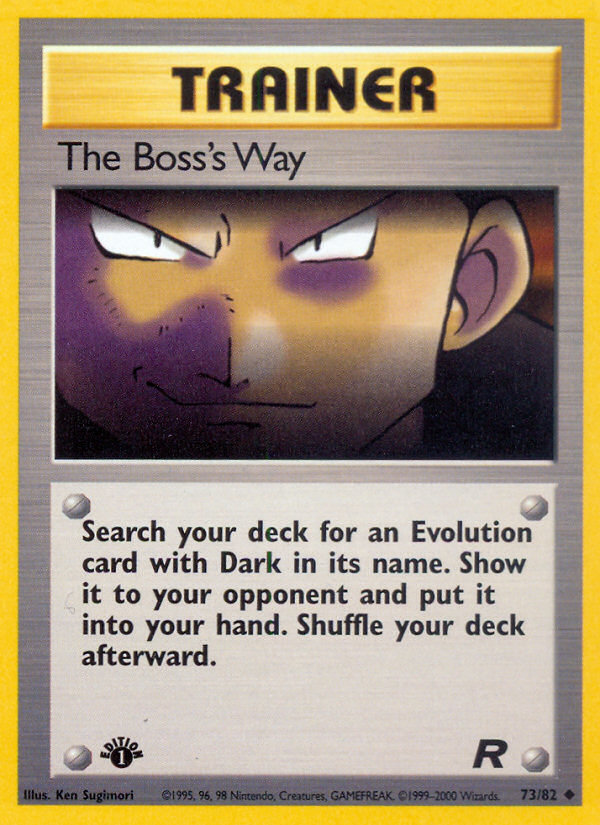 The Boss's Way 73 Team Rocket Uncommon
