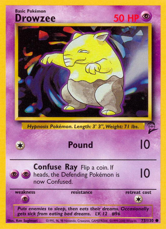 Drowzee 073 Base Set 2 Common Near Mint