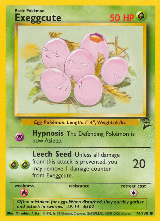 Exeggcute 074 Base Set 2 Common Near Mint